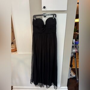 DONNA MORGAN BLACK STRAPLESS GOWN SIZE 12